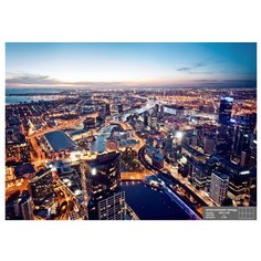 Фотообои бумажные Симфония Огни ночного города 2.8х2м огни ночного города