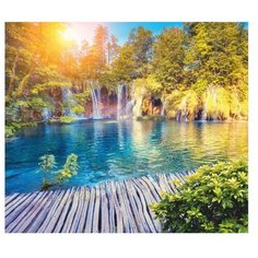 Фотообои бумажные Симфония Плитвитские озера 2.1х2м разноцветный
