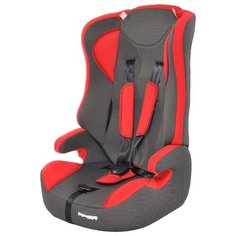 Автокресло группа 2/3 (15-36 кг) Мишутка LB 513 (без вкладыша), deep red/black dot