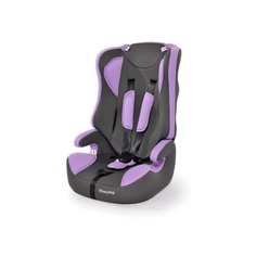 Автокресло группа 2/3 (15-36 кг) Мишутка LB 513 (без вкладыша), lilac/black dot