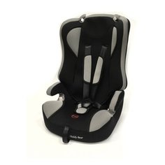 Автокресло группа 2/3 (15-36 кг) Мишутка LB 513 (без вкладыша), grey dot/black