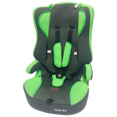 Автокресло группа 2/3 (15-36 кг) Мишутка LB 513 (без вкладыша), green/black dot