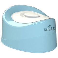 KidWick горшок Мини с крышкой голубой/белый