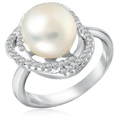 Бронницкий Ювелир Кольцо из серебра SA408R, размер 16.5