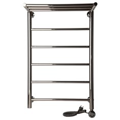 Электрический полотенцесушитель Tera Классика с полкой 500x800 (без ТЭНа) хром