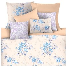 Постельное белье 2-спальное Mona Liza Fuji 50 х 70 см сатин фиолетовый/бежевый