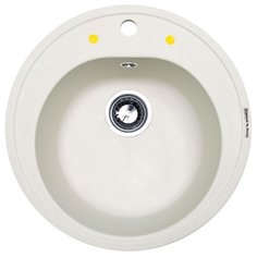 Врезная кухонная мойка 50.5 см Zigmund & Shtain KREIS 505 каменная соль