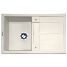 Врезная кухонная мойка 78 см Zigmund & Shtain RECHTECK 780 каменная соль