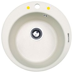 Врезная кухонная мойка 48 см Zigmund & Shtain KREIS 480 каменная соль
