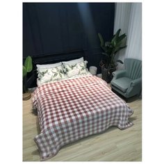 Плед Tango CRISTELLE Flamenco 200x220 см, белый/коричневый