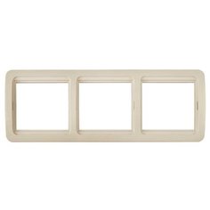 Рамка 3п СВЕТОЗАР Гамма SV-54148-B, бежевый