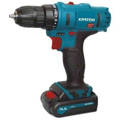 Аккумуляторная дрель-шуруповерт Кратон CDB-14,4-Li-1,5 Li-Ion 1.5 А·ч 14.4 В х1 коробка 32 Н·м синий/черный