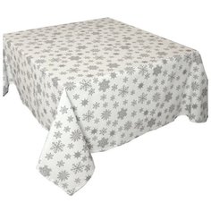 Скатерть Naturel Снежинка 150х250 см снежинка серая