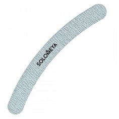 Solomeya Пилка "Бумеранг" Curved White File 100/180 грит серая