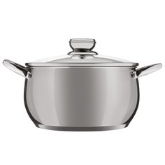 Кастрюля Verloni Болонья VL-ST4I2S81 6,5 л, стальной