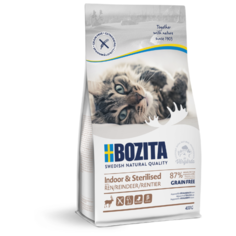 Корм для стерилизованных кошек Bozita беззерновой, с олениной 400 г