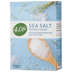 4Life соль морская крупная йодированная, 1000 г