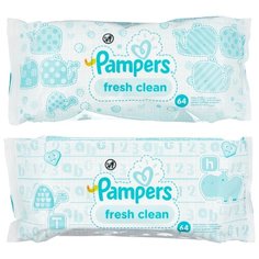 Влажные салфетки Pampers Baby Fresh Clean 128 шт.