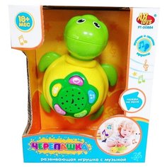 Интерактивная развивающая игрушка ABtoys Черепашка PT-00884 желтый/зеленый