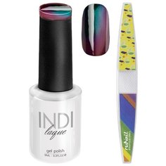 Набор для маникюра Runail пилка для ногтей и гель-лак INDI laque