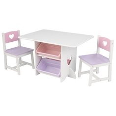 Комплект KidKraft Heart (26913_KE) 77x50 см серый/розовый