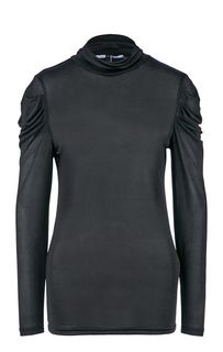 Черная блуза из тонкого трикотажа Vero Moda
