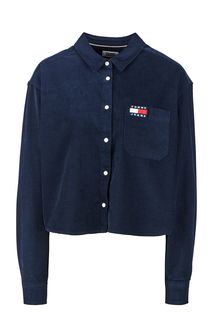 Укороченная вельветовая рубашка оверсайз Tommy Jeans