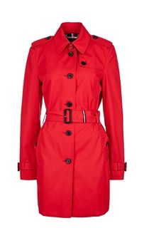 Красный хлопковый тренчкот Tommy Hilfiger