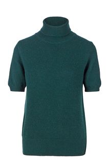 Зеленая водолазка с короткими рукавами Vera Moni