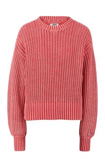 Хлопковый свитер кораллового цвета Tommy Jeans