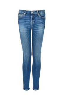 Укороченные синие джинсы скинни CKJ 001 Calvin Klein Jeans