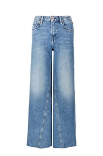 Широкие синие джинсы с высокой посадкой Pepe Jeans