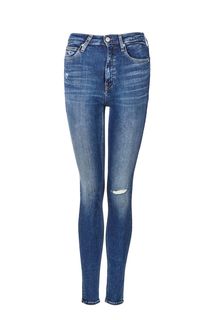 Джинсы скинни с потертостями CKJ 010 Calvin Klein Jeans