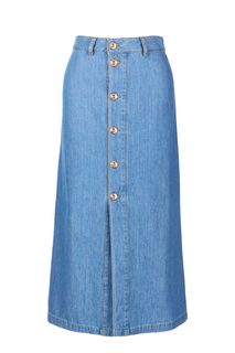 Джинсовая юбка на болтах Trussardi Jeans