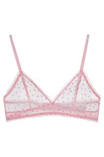 Кружевной розовый бюстгальтер с мягкой чашкой Calvin Klein
