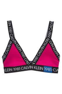 Хлопковый бюстгальтер с широкими бретелями Calvin Klein