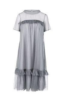 Серое платье свободного кроя в вечернем стиле Vera Moni