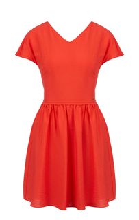 Красное платье с вырезом на спине Armani Exchange