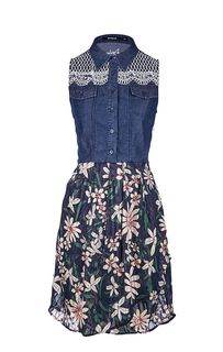 Короткое платье с расклешенной юбкой Desigual