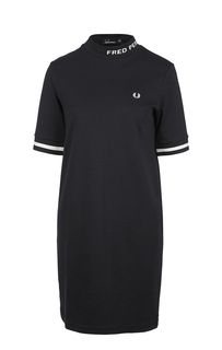 Синее трикотажное платье в спортивном стиле Fred Perry