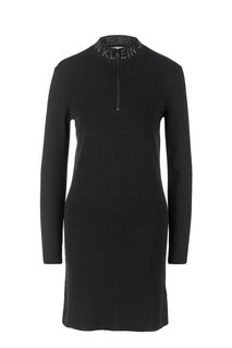 Трикотажное платье черного цвета Calvin Klein Jeans