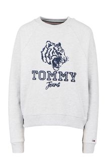 Трикотажный свитшот с бархатным принтом Tommy Jeans