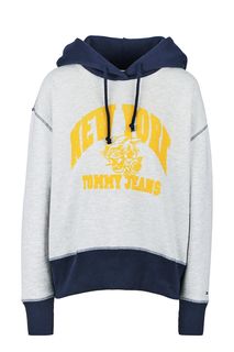 Трикотажная толстовка с контрастным капюшоном Tommy Jeans