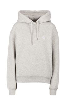 Толстовка с капюшоном серого цвета Calvin Klein Jeans