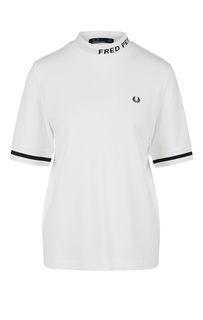 Футболка из хлопка белого цвета Fred Perry