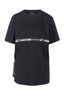 Хлопковая футболка оверсайз Armani Exchange