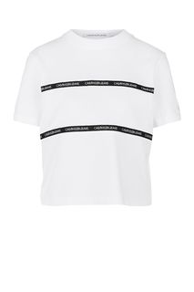 Белая футболка оверсайз Calvin Klein Jeans