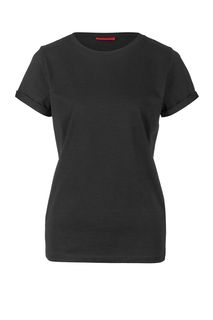 Однотонная хлопковая футболка Hugo Boss