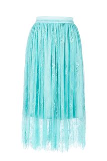 Бирюзовая расклешенная юбка D&M by 1001 Dress