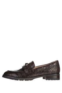 Кожаные лоферы с выделкой под рептилию M.Shoes